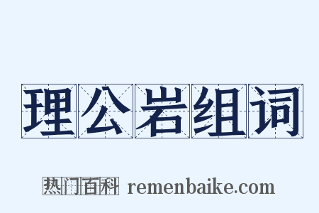 理公岩组词是什么意思的图片